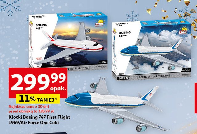 Klocki boeing Cobi promocja w Auchan