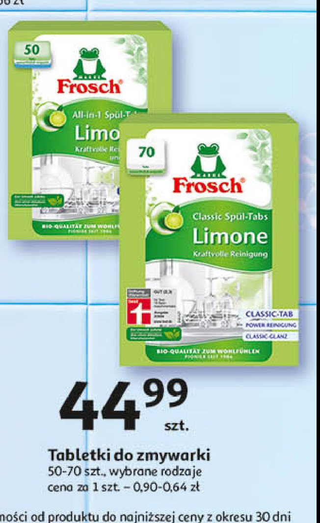 Tabletki do zmywarki limone Frosch promocja