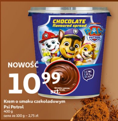 Krem o smaku czekoladowym Psi Patrol promocja w Auchan