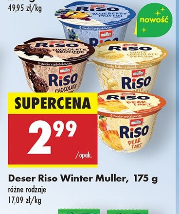 Deser blueberry muffin Muller riso promocja