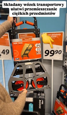 Wózek składany promocja w Action