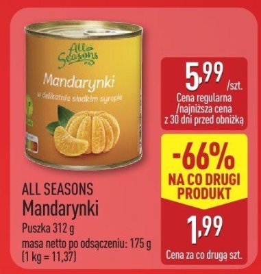 Mandarynki promocja w Aldi