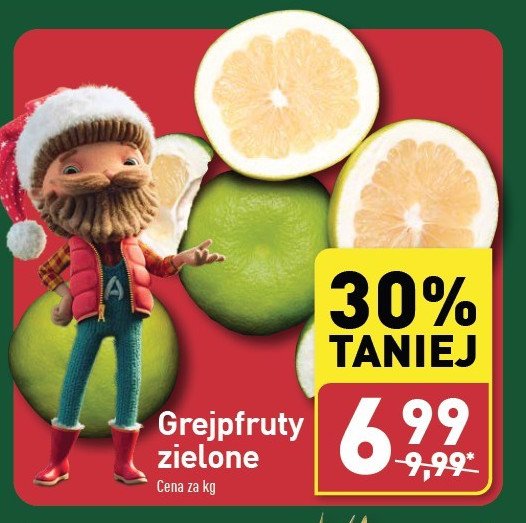 Grejpfruty zielone promocja w Aldi