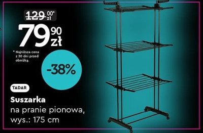 Suszarka na pranie pionowa promocja w Biedronka
