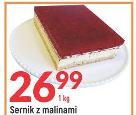 Sernik z malinami promocja