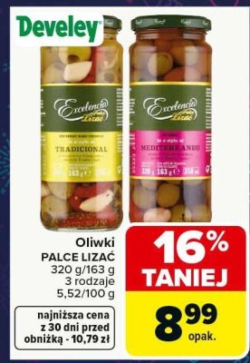 Oliwki PALCE LIZAĆ Excelencia 320g/163g 3 rodzaje promocja w Carrefour Market