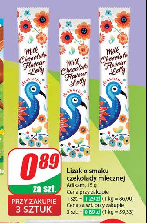 Lizak czekoladowy 艣wi膮teczny Adikam promocja