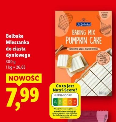 Mieszanka do ciasta dyniowego Belbake promocja w Lidl