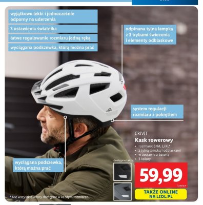 Kask rowerowy Crivit promocja