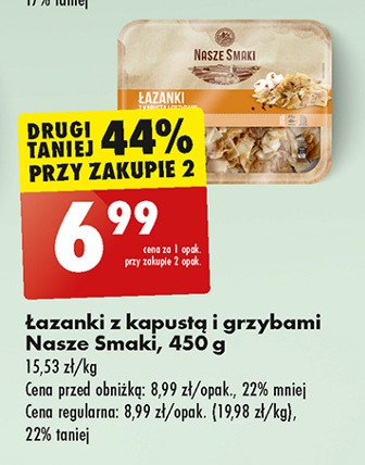 Łazanki z kapusta i grzybami Nasze smaki promocja