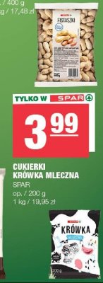 Cukierki Krówka mleczna SPAR promocja w SPAR