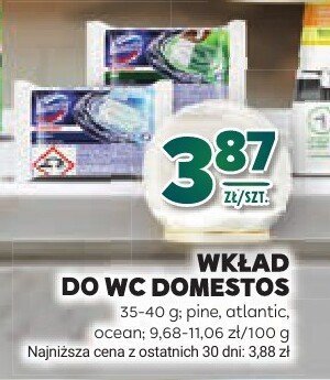Wkład do WC Domestos 35-40 g, pine, atlantic, ocean promocja w Stokrotka