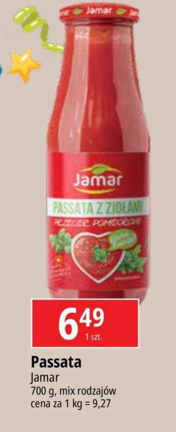 Passata pomidorowa z ziołami Jamar promocja