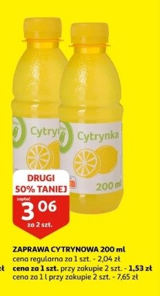 Zaprawa cytrynowa Auchan na co dzień (logo zielone) promocja