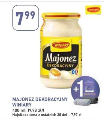 Majonez dekoracyjny Winiary 400ml promocja w Stokrotka
