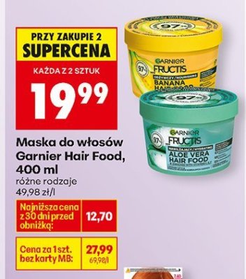 Maska do włosów Hair Food, 400 ml różne rodzaje promocja w Biedronka