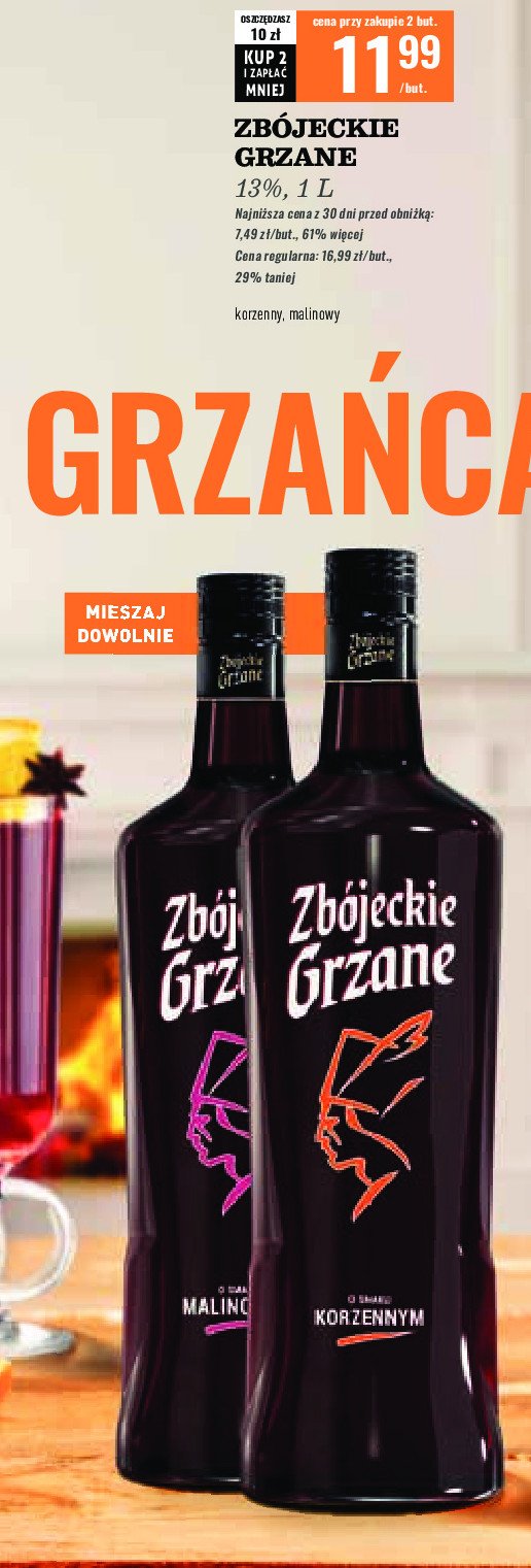 Wino Zbójeckie grzane malinowe promocja w Biedronka