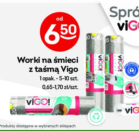 Worki na 艣mieci 85 l Vigo! promocja