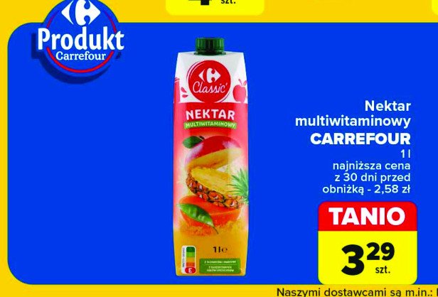 Nektar multiwitamina Carrefour classic promocja