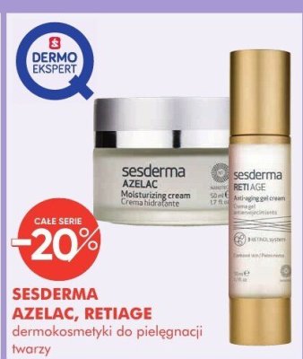 Dermokosmetyki SESDERMA AZELAC, RETIAGE do pielęgnacji twarzy promocja w Super-Pharm