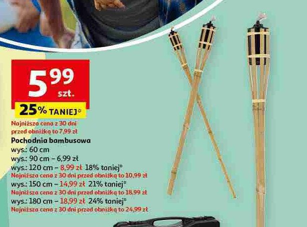 Pochodnia bambusowa 90 cm promocja