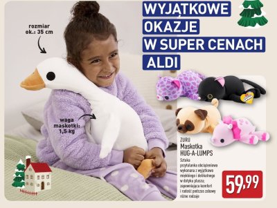Maskotka Hug-a-Lumps, różne rodzaje ZURU promocja w Aldi