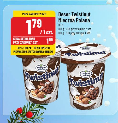 Deser orzechowy twistinut Mleczna polana promocja w POLOmarket