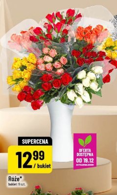 Róże bukiet 9 szt. promocja w POLOmarket