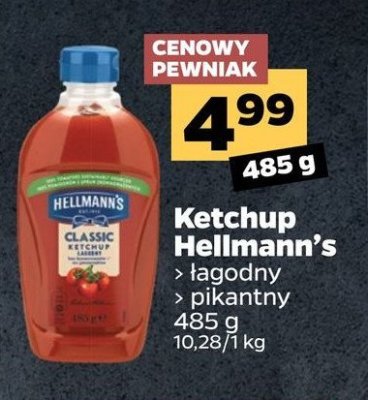 Ketchup extra hot Hellmann's promocja