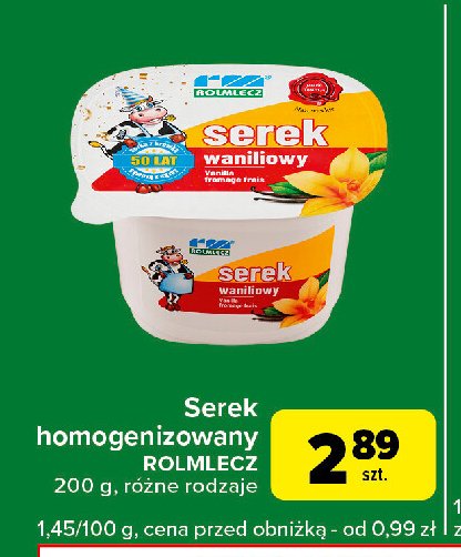 Serek wanilia Rolmlecz promocja