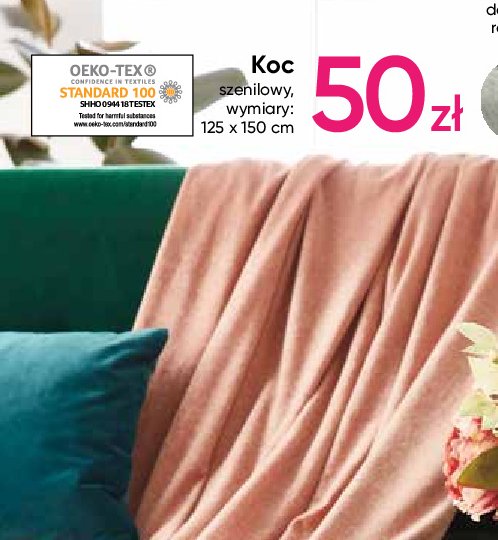 Koc szenilowy 125 x 150 cm promocja