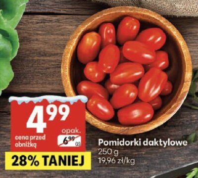 Pomidorki daktylowe promocja w Delikatesy Centrum