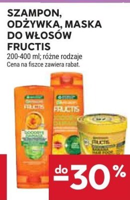 Szampon, odżywka, maska do włosów Fructis promocja w Stokrotka