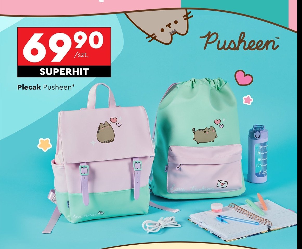 Plecak pusheen promocja w Biedronka