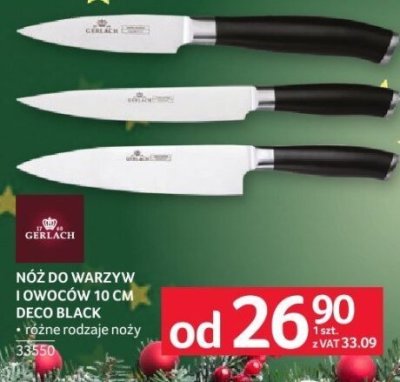 Nóż do warzyw i owoców 10 cm Neo Black Gerlach promocja w Selgros