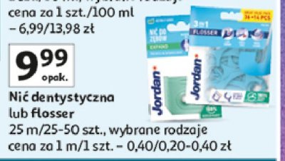 Ni膰 wyka艂aczka i czy艣cik do j臋zyka Jordan 3-in-1 flosser promocja