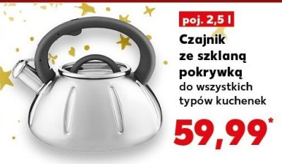 Czajnik ze szklaną pokrywką poj. 2,5 l promocja w Kaufland