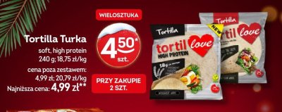 Tortilla Turka soft, high protein promocja w Żabka