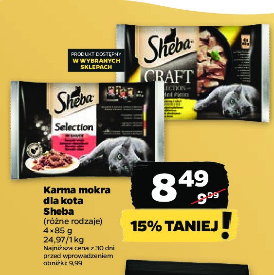 Karma dla kota smaki soczyste Sheba selection in sauce promocja
