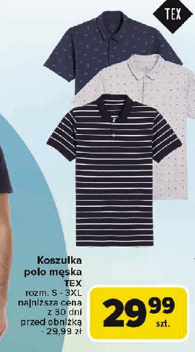Koszulka polo męska rozm. s-3xl Tex promocja