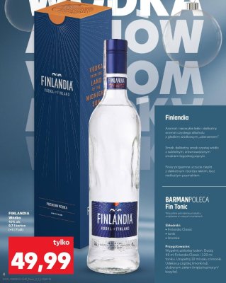 Wódka FINLANDIA Vodka of Finland 40% alk. 0,7l promocja w Kaufland