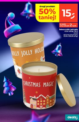 Świeca w szkle z pokrywką różne rodzaje, 200 g promocja w Dealz