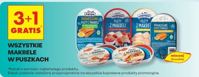 Wszystkie makrele w puszkach 3+1 GRATIS promocja w Biedronka
