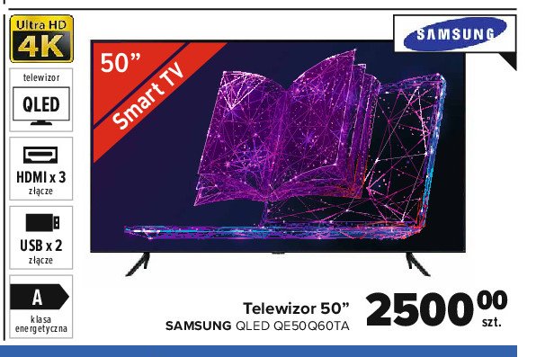 Telewizor qled qe50q60ta Samsung promocja
