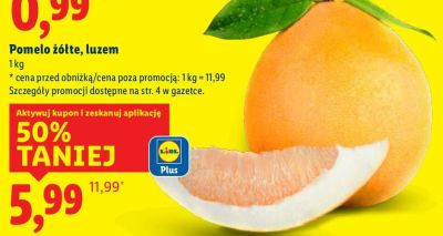Pomelo żółte, luzem promocja w Lidl
