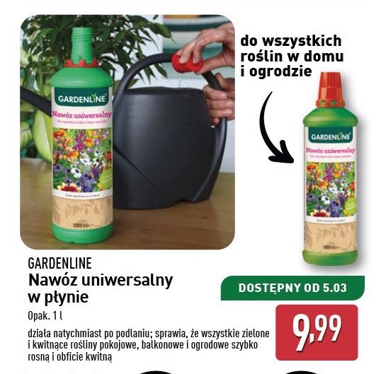 Nawóz uniwersalny GARDEN LINE promocja w Aldi