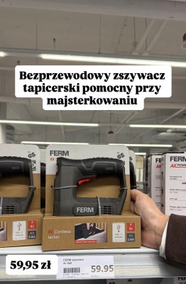 Zszywacz tapicerski bezprzewodowy 4V 2Ah promocja w Action