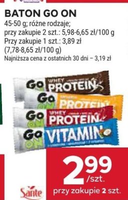 Baton Go On, różne rodzaje promocja w Stokrotka
