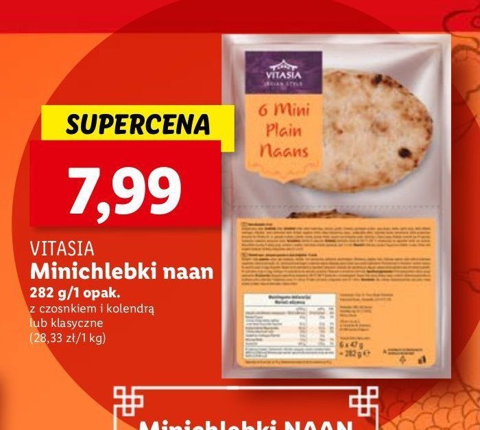 Mini chlebki naan Vitasia promocja