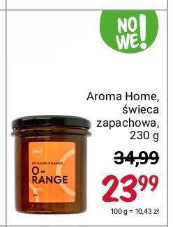 Świeca zapachowa w szkle orange Aroma home promocja